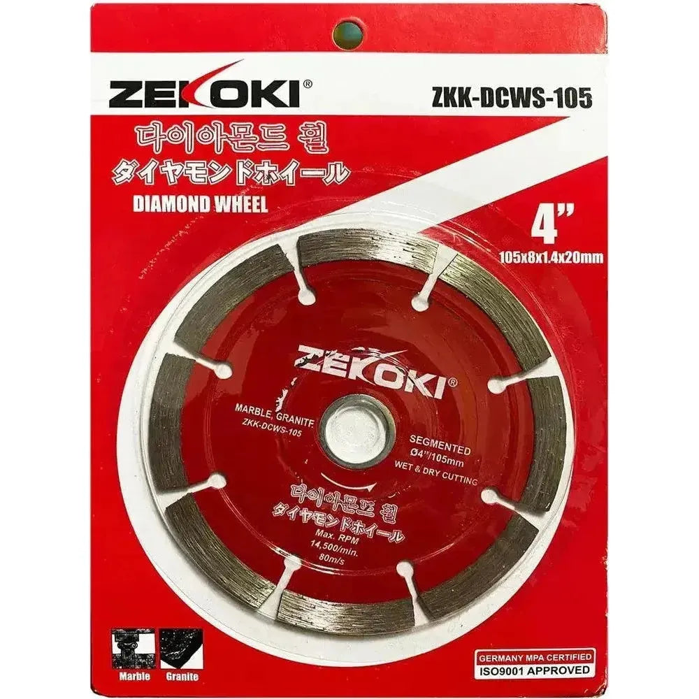 Zekoki ZKK-DCWS-105 Diamond Cut Off Wheel 4 Zekoki ZKK-DCWS-105 Diamond Cut Off Wheel 4